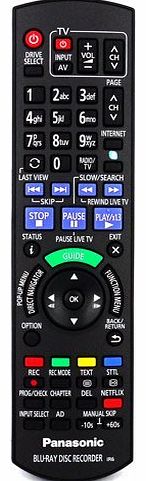 Panasonic SMART BLU-RAY DISC RECORDER Remote Control
