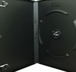 PANMER DVD Case 14mm Single Black Pack of 10