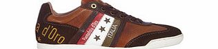 PANTOFOLA D`ORO Adoli brown and tan leather sneakers