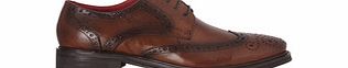 Paolo Vandini Whip tan leather lace-up brogues
