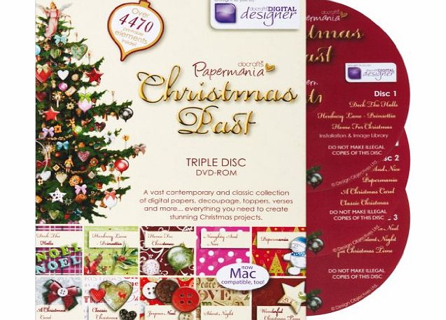 Papermania - Christmas Past (Triple DVD-ROM) Craft CD Computer Software