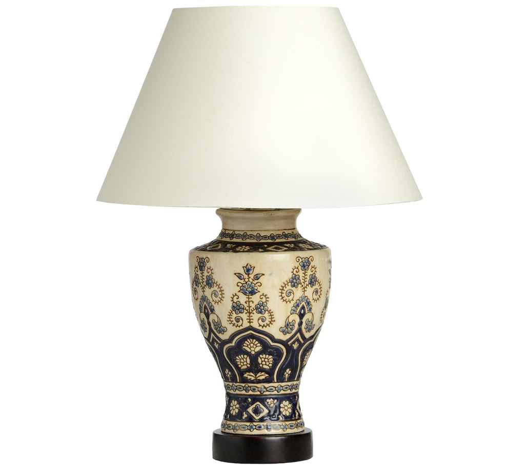 Paphos Blue and White Ceramic Table Lamp