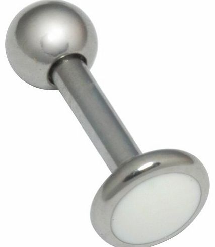 Body Jewellery Titanium Medilab Labret (Gauge: 1.2mm, Length: 6mm, Ball Size: 4mm)