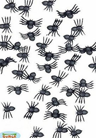Parafete 50 Black Spiders horror halloween loot toys Sprinkles