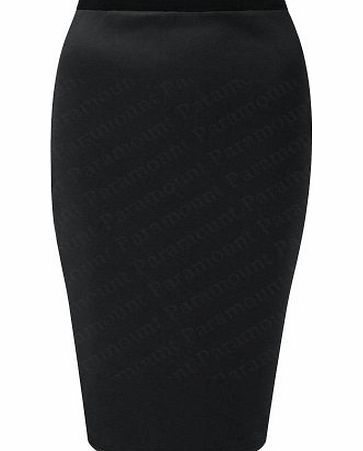 Paramount Knee Length Plain Pencil Skirt Charcoal 10