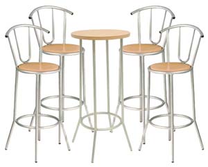 Paris high table and 2 chairs bistro set