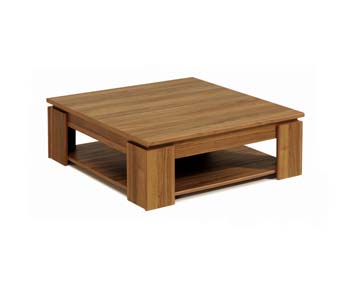 Parisot Meubles Hannon Square Coffee Table in Teak - WHILE