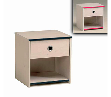 Parisot Meubles Snoopy Pink or Blue Bedside Cabinet