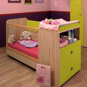 Trix Cot in Lime