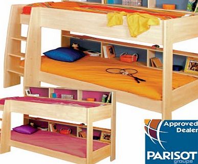 Parisot UK Parisot Tam Tam Beech Bunk Bed with Shelves