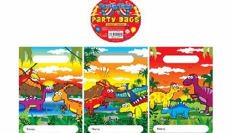 Party Accessories 12 Dinosaur Design Childrens Party Bags / Kids Fillers Gifts Favours Toys Sweets