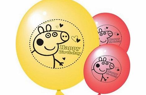 Party2u Peppa Pig Party Balloons (Pack Of 10)