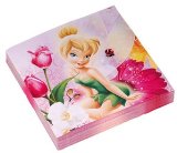 Disney Fairies Party Pack Large (61 party items - plates, cups, napkins, tablecover, loot bags blowouts, pink latex balloons)