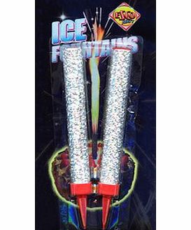 Partyrama Silver Indoor Ice Fountains (pack of 2)