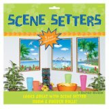 Tropical Sea View Scene Setters - Pack of 3 - Hawaiian Party Decorations