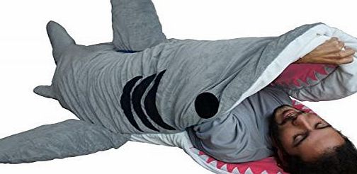 Patch Together Chumbuddy 3 Adult Great White Edition Shark Designer Plush Sleeping Bag