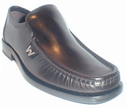 W logo classic loafer