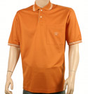 Orange Cotton Pique Polo Shirt