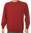 Paul & Shark Red Round Neck Pure New Wool Sweater
