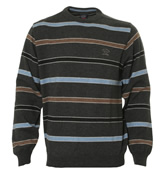 Paul and Shark Grey Striped Sweater