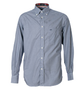 Paul and Shark Navy and White Gingham Check Shirt