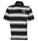 Paul and Shark Navy and White Pique Polo Shirt