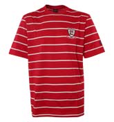 Paul and Shark Red and White Stripe T-Shirt
