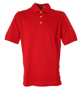 Paul and Shark Red Pique Polo Shirt