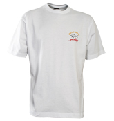 Paul and Shark White T-Shirt with Printed Logo