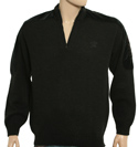 Black Fleck 1/4 Zip Sweater