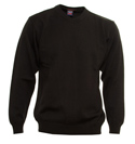 Black V Neck Wool Sweater