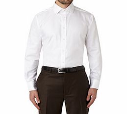 White twill cotton shirt