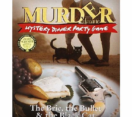 Paul Lamond Games Murder a la Carte Mystery Dinner Party Game - The Brie, the Bullet amp; the Black Cat (10-12 player