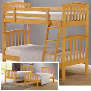 Palma 3FT Single Wooden Bunk Bed
