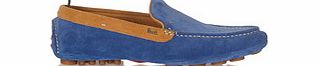 Paul Smith Blue leather suede slip-on shoes
