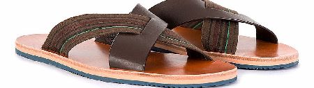 Paul Smith Brown Leather Kohoutek Sandals
