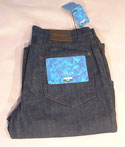Paul Smith Dark Denim Loose Fitting Button Fly Jeans