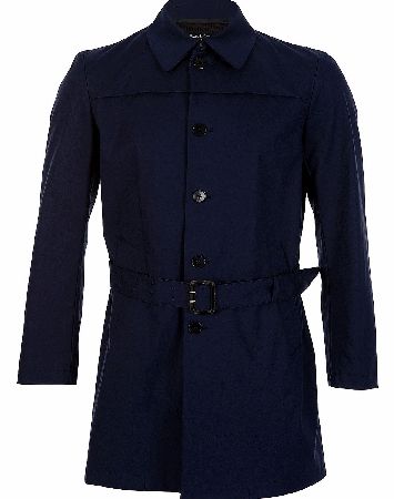 Paul Smith Gents Belted Mac Blue