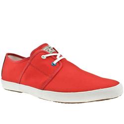 Male Cloud Fabric Upper Lace Up Shoes in Orange
