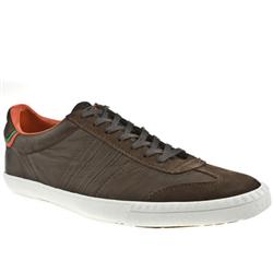 Male Hidalgo Leather Upper Lace Up Shoes in Brown and Orange