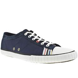 Male Lamodi Fabric Upper Lace Up Shoes in Navy