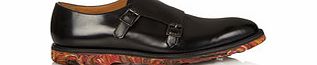 Paul Smith Pitti black leather double strap shoes
