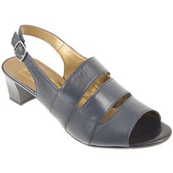 Pavacini Female Cad514 Leather Upper Comfort Sandals in Blue