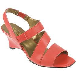 Pavacini Female Cad711 Leather Upper Comfort Sandals in Red