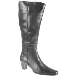 Pavacini Female Cad800 Leather Upper Textile Lining Comfort Boots in Black