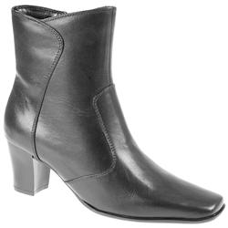 Pavacini Female Carm802 Leather Upper Textile Lining Comfort Ankle Boots in Black
