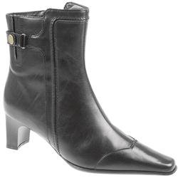 Female Carm803 Leather Upper Leather/Textile Lining Comfort Ankle Boots in Black, Dark Brown