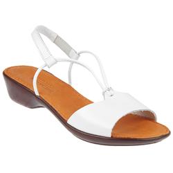 Pavacini Female Des500 Leather Upper Casual Sandals in White