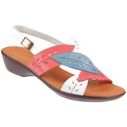 Female Des506 Leather Upper Leather Lining Casual in WHITE MULTI