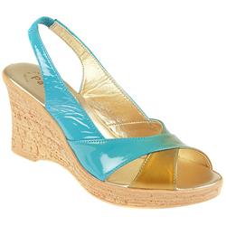 Female Fad952 Leather Upper Comfort Sandals in Blue